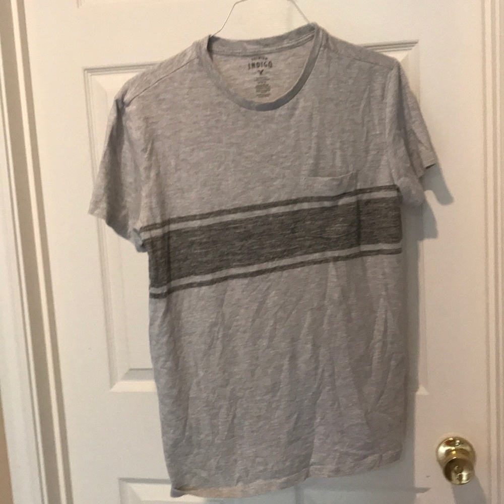 Grey on grey indigo shirt